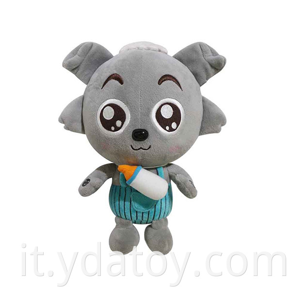 Plush baby small gray gray doll